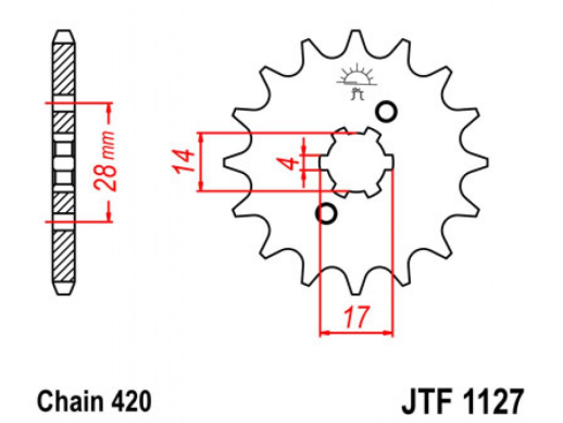 Привідна зірка JT JTF1127.14 (PBR 2107)
