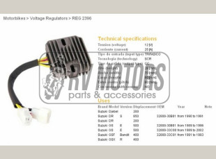 Регулятор напряжения SUZUKI GS500E 89-02,GSF400 91-93 DZE ELEKTRYKA 2396-01