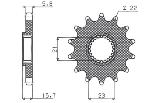 Привідна зірка SUNSTAR 37215 (JTF1577.15)