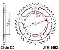 Приводная звезда JT JTR1493.41 (PBR 4542)