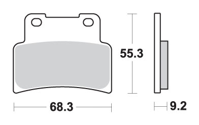 Гальмівні колодки SBS 844HS (FA432)