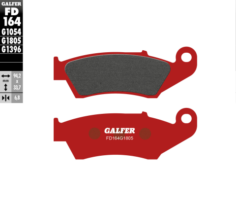 Тормозные колодки GALFER FD164G1805 (FA185)