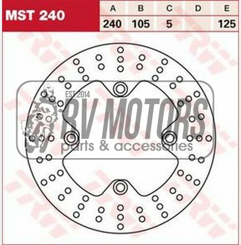 Гальмівний диск TRW Lucas MST240