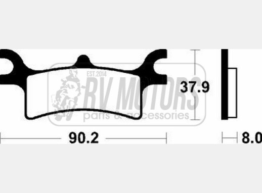 Гальмівні колодки SBS 787SI
