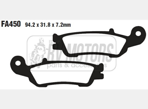 Тормозные колодки EBC FA450TT