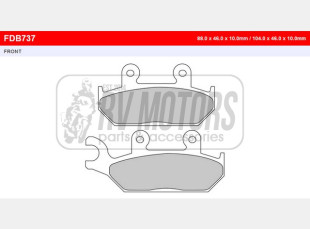Тормозные колодки FERODO FDB737P