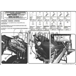 Крепления под боковые кофры KAPPA Monokey BMW F 650GS (00-07) KL188