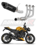 Полная система выхлопа Triumph STREET TRIPLE 765 S / STREET TRIPLE 765 R / STREET TRIPLE 765 RS 2023 - 2024 DOMINATOR HP8 черный