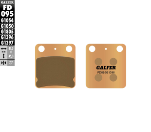 Тормозные колодки GALFER FD095G1396 (FA54)