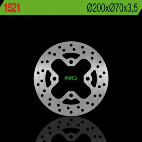 Тормозной диск NG задний KAWASAKI KFX 450R '08-'14 (200X70X3,5) (4X10,5MM) NG1521