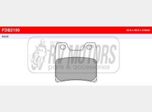 Тормозные колодки FERODO FDB2150ST