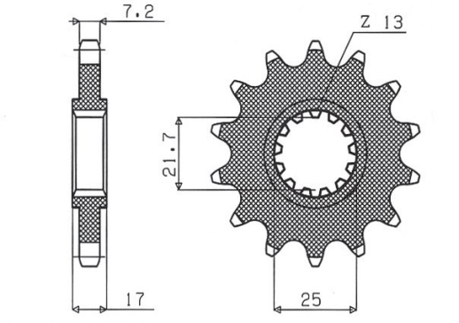Привідна зірка SUNSTAR 40815 (JTF297.15)