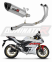 Полная система выхлопа Yamaha YZF-R3 2019 - 2024 DOMINATOR HP8