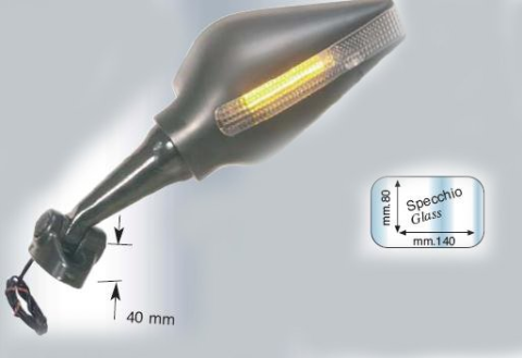 Зеркало универсальное FAR 6253 левое