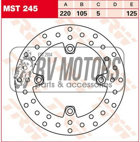 Гальмівний диск TRW Lucas MST245