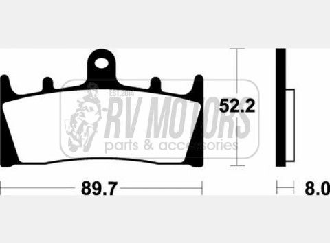 Тормозные колодки SBS 686HF