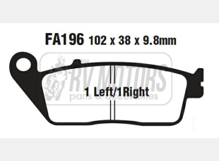 Тормозные колодки EBC FA196HH