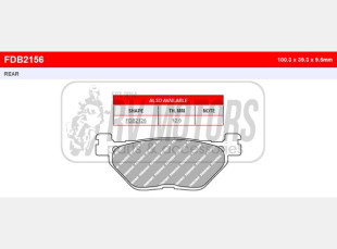 Тормозные колодки FERODO FDB2156P