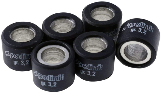 Ролики варіатора POLINI 046-91-32 16x13/3,2г 6шт червоний