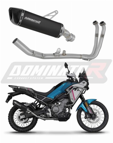 Полная система выхлопа CF MOTO 450 MT 2024 - 2025 DOMINATOR HP6 черный