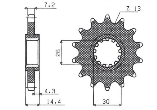 Привідна зірка SUNSTAR 41015 (JTF1332.15)