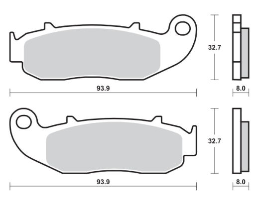 Гальмівні колодки SBS 926HF