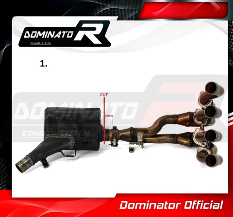 Выхлопной коллектор DOMINATOR SUZUKI GSXR 600 L1-L7 DECAT 2011 - 2017