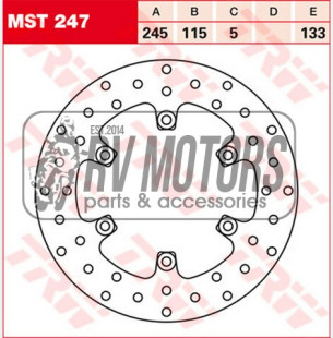 Тормозной диск TRW Lucas MST247