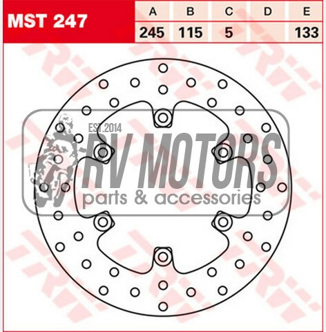 Гальмівний диск TRW Lucas MST247