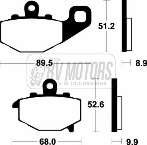 Тормозные колодки SBS 687HF
