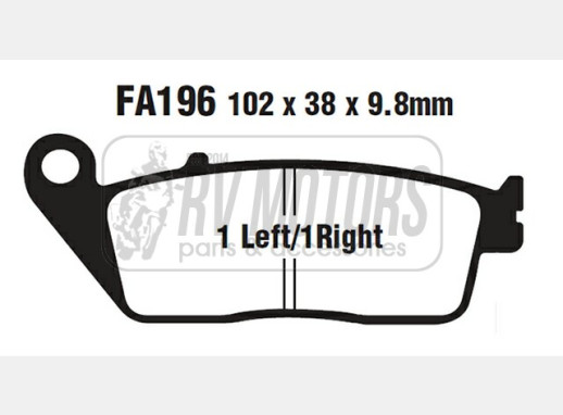 Гальмівні колодки EBC FA196V