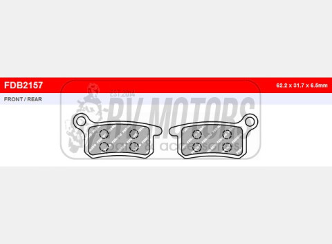 Тормозные колодки FERODO FDB2157SG