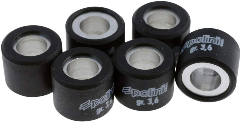 Ролики вариатора POLINI 046-91-36 16x13/3,6г 6шт зелёный