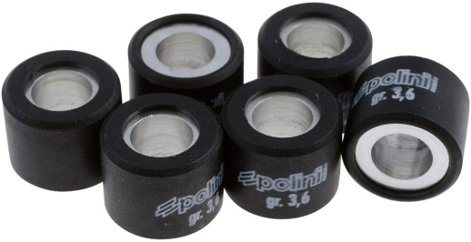 Ролики варіатора POLINI 046-91-36 16x13/3,6г 6шт зелений