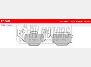 Тормозные колодки FERODO FDB828ST