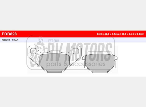 Тормозные колодки FERODO FDB828ST