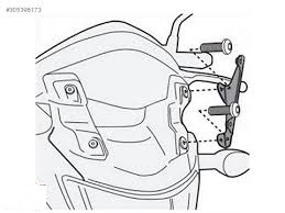 Кріплення вітрового скла Kappa Kawasaki J300 (14-15) D4111KIT