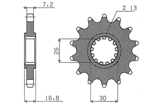 Привідна зірка SUNSTAR 41116 (JTF1370.16)