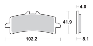 Тормозные колодки SBS 901SP (FA447)