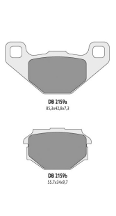 Тормозные колодки DELTA BRAKING DB2159OR-D (FA382)