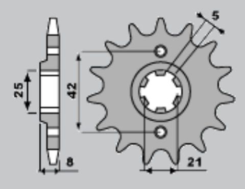 Приводная звезда YAMAHA R1/FJ1200/XJR JR 57914 (JTF579.14)