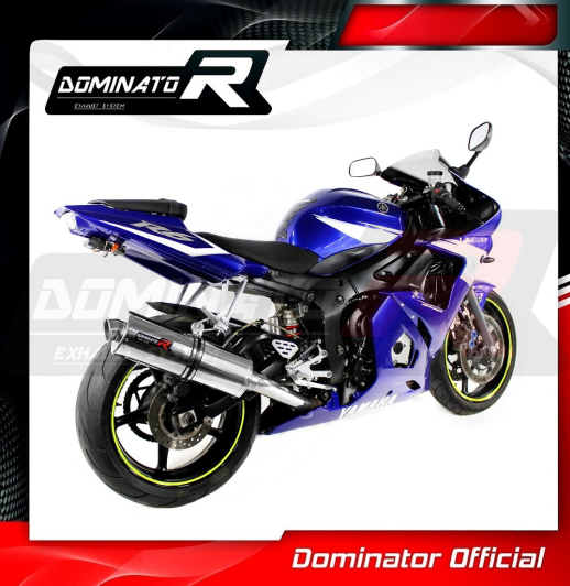 Прямоток DOMINATOR YAMAHA YZF R6 2003 - 2005 овальний