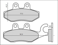 Тормозные колодки BRENTA FT 3097 (FA418)