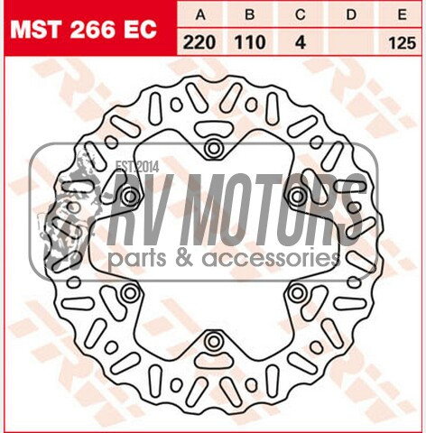 Тормозной диск TRW Lucas MST266EC