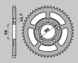 Приводная звезда HONDA XR 600R, XL 600 R/RM/LM JR 28113JR (JTF281.13)