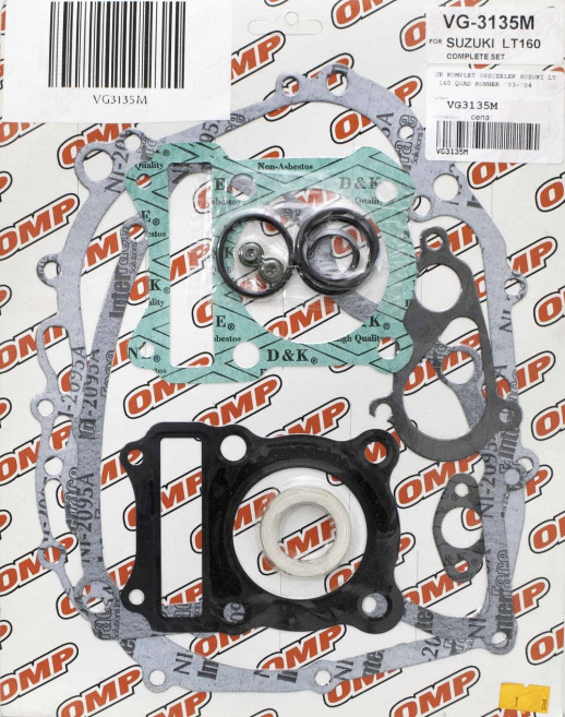 Повний комплект прокладок SUZUKI LT 160 QUAD RUNNER &#39;03-&#39;04 OMP VG3135M
