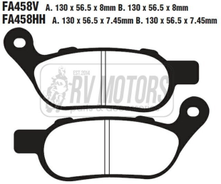Тормозные колодки EBC FA458HH