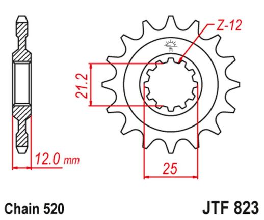 Приводная звезда HUSQVARNA / HUSABERG JT JTF823.12