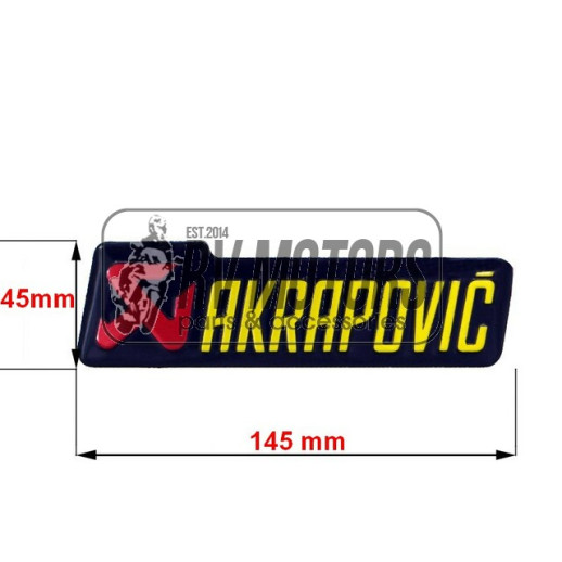 Термостійка наклейка Akrapovic