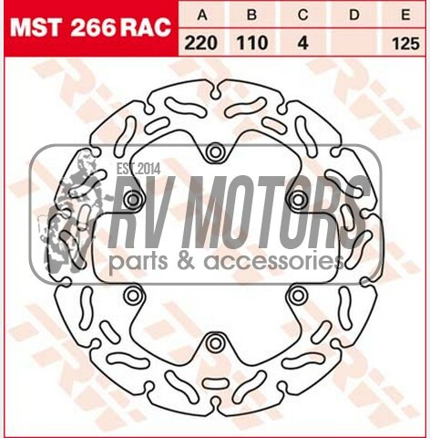 Гальмівний диск TRW Lucas MST266RAC
